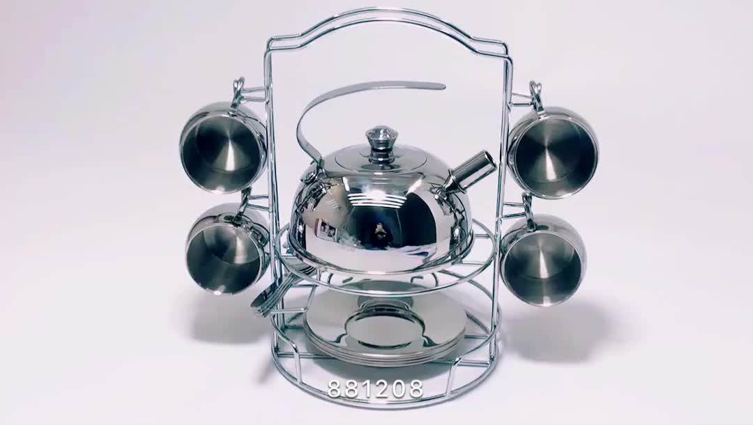 Cute Funny Real Tea Set Children Funky Tea Sets Stainless Steel Camping