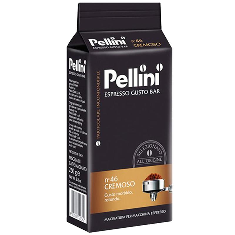 意大利原装进口佩利尼PELLINI 46号深烘焙咖啡粉250克适合半自动
