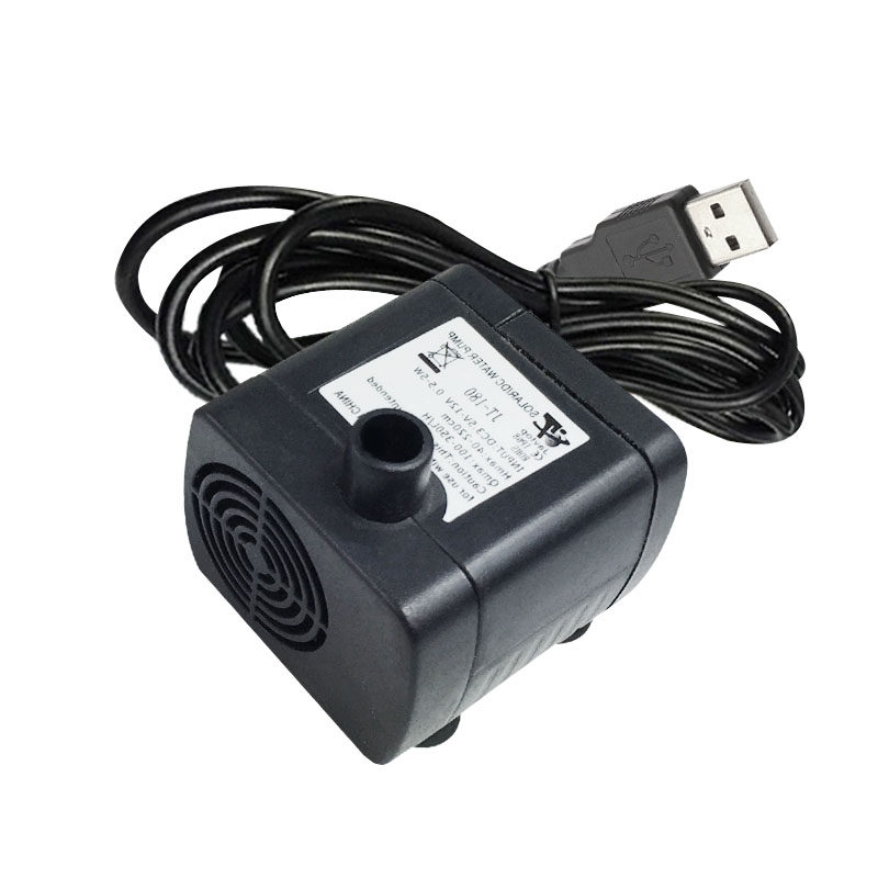 热销12V24V无刷直流微型海水鱼缸静音鱼疗循环太阳能喷泉潜水泵