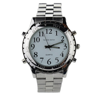 盲人手表 语音报时表 老人表 清晰数字 防水表石英表 情侣表