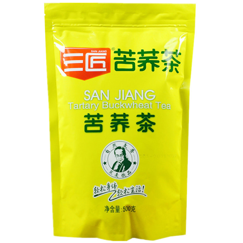 三匠苦荞茶正品500g麦香型袋装大凉山荞麦茶散装饭店用黄苦荞茶叶