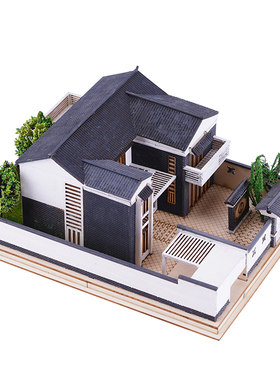 diy建筑材料包拼装别墅制作模型