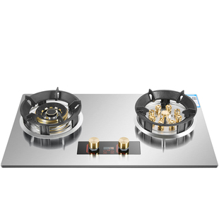 向恒皇冠家用煤气灶双灶嵌入式灶液化气台式猛火燃气灶定时炉WGDQ