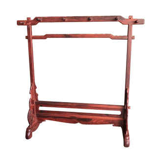 一米红木小叶紫檀笔架毛笔挂全榫卯结构文房四宝搁笔架木雕工艺品