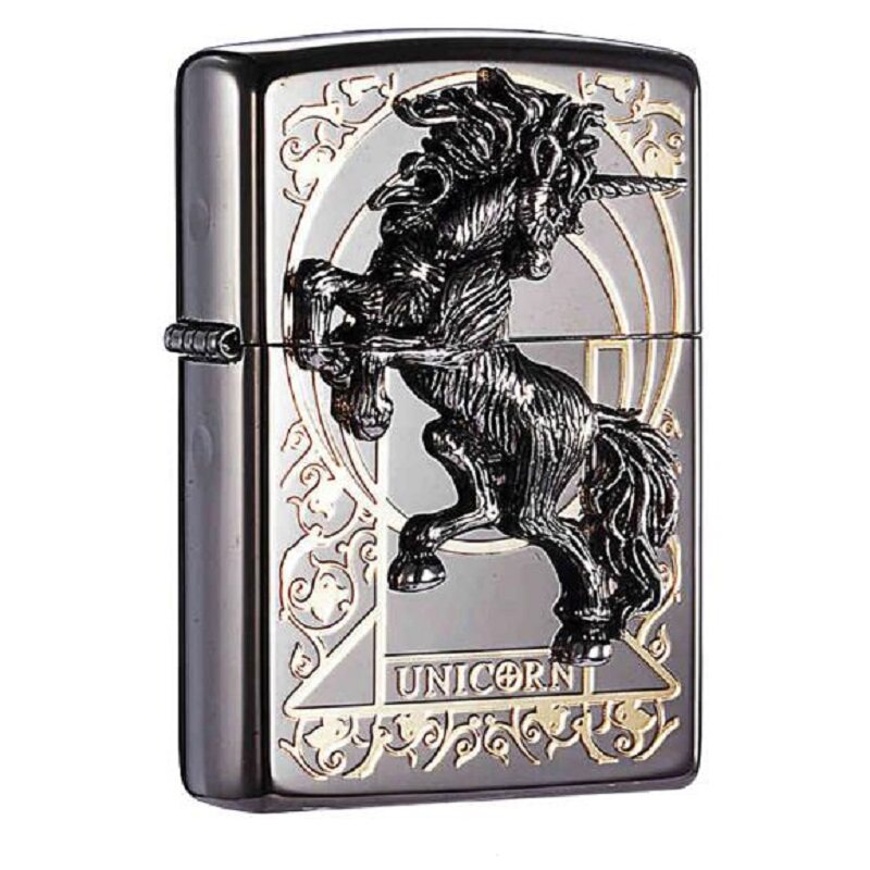 zippo芝宝打火机原装韩版金色