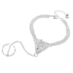 古装电视剧同款手饰戒指一体手环碧瑶手链伤心花手链复古影楼个性