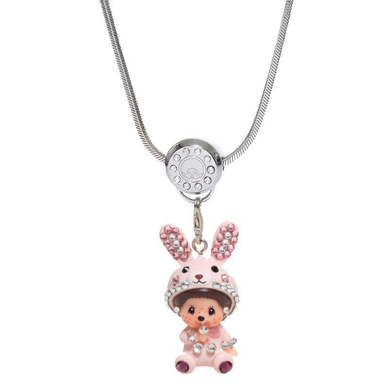 Monchhichi/萌趣趣项链女日韩简约时尚钛钢锁骨链长项链礼物N058
