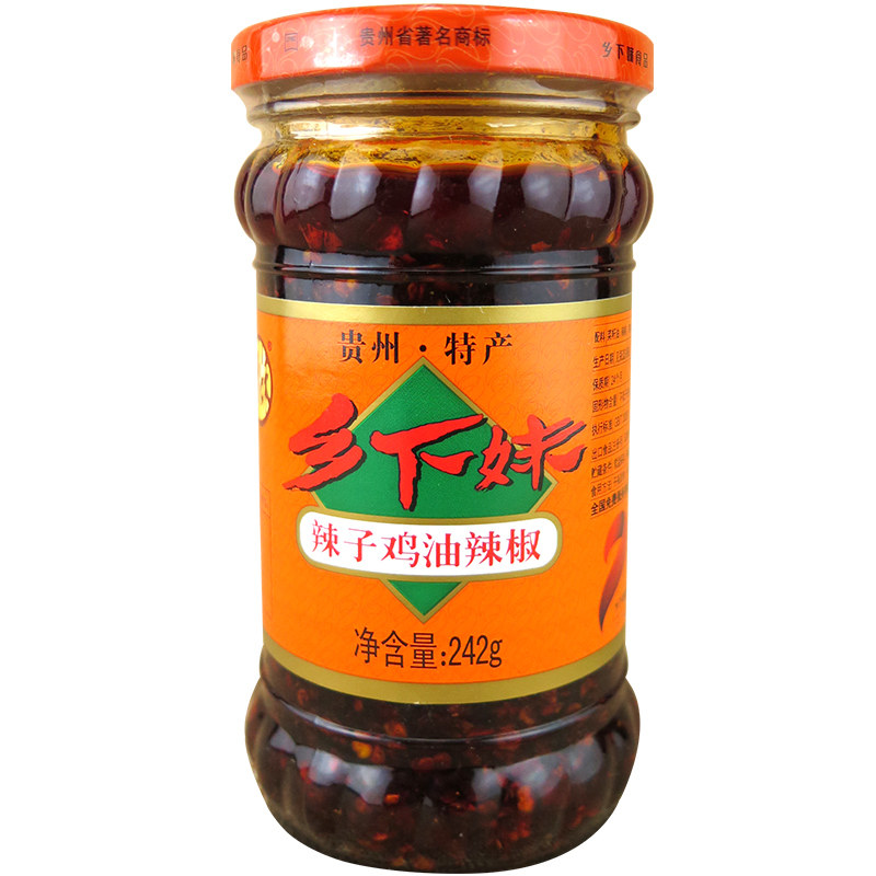 贵州特产乡下妹辣子鸡油辣椒242g