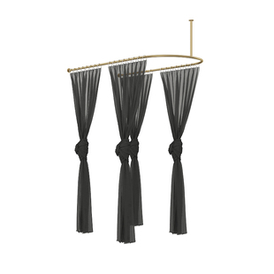 定制U型试衣杆窗帘店服装店试衣间门帘 试衣帘 试衣圈 更衣室