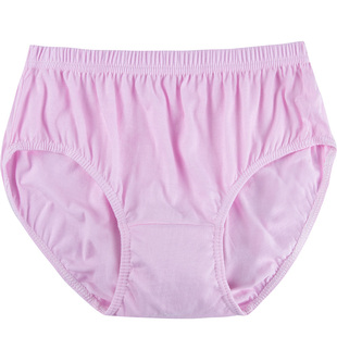 10条装广新大福正品三角内裤印花纯色纯棉透气女士中老年中腰全棉