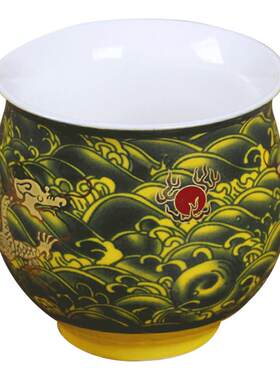 ：陶瓷双层茶杯功夫单个品茗山水