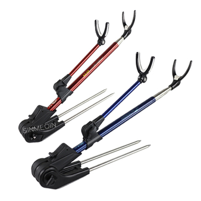 正品两用防转带槽便携鱼竿支架