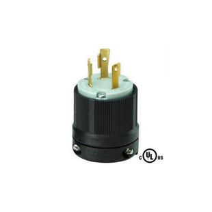 NEMA L6-30P引挂式美规插头WJ-8331台湾嵘光30A250V3P UL认证插头