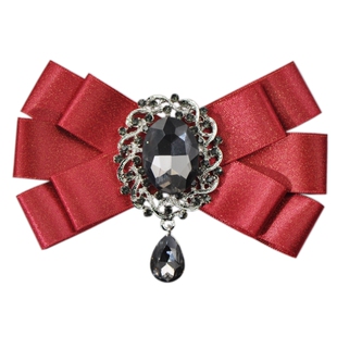 韩版领结男士新郎结婚水钻结婚礼服领花司仪夜店蝴蝶结潮男女