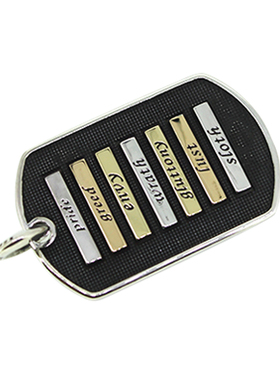 十字架纯银项链军牌风吊坠