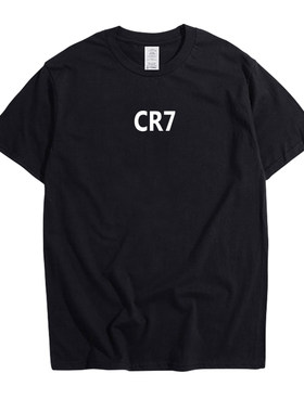 cr7足球小小罗定制号码短袖t恤