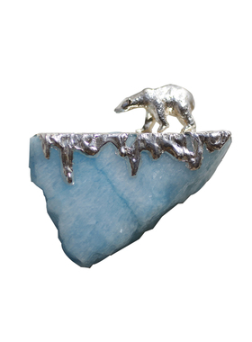 北极雜粹设计原创水晶银项链