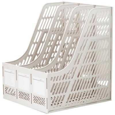 得力文件架办公桌面简易收纳