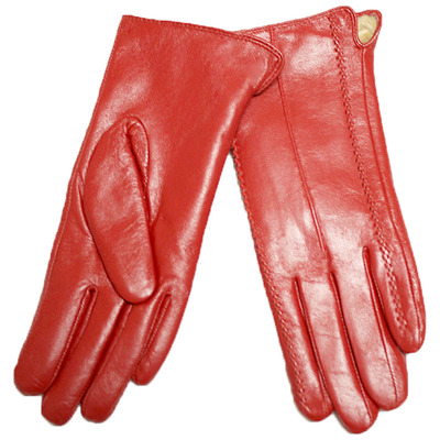 彩色羊皮秋冬季骑行防风真皮手套