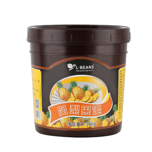 L-BEANS水蜜桃果泥 金杰品水蜜桃果酱 绵绵冰刨冰冰沙专用果泥