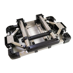 全折叠不锈钢购物车便携拉杆车行李车拖车小拉车铝合金手拉买菜车