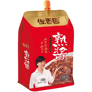 佐香园熟酱450g*5东北大酱正品农家大酱东北特产葱蘸酱拌面调味酱