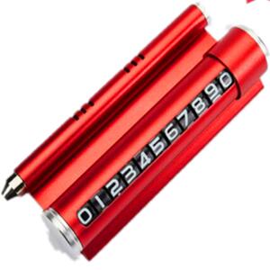 汽车临时停车卡多功能车内停车牌安全锤临时挪车号码车载手机支架