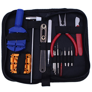 时驰修表工具16件套装 手表拆卸维修换电池组合 SC8001