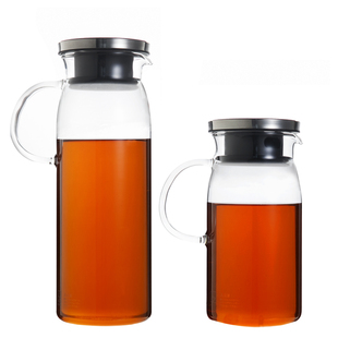 日本iwaki怡万家原装进口耐热玻璃冷水壶凉水壶大容量果汁凉水杯