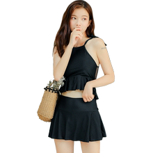 女分体裙式两件套保守高腰显瘦泳衣1