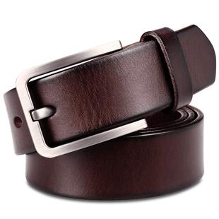 牛当家男士皮带真皮纯头层牛皮腰带休闲裤带男针扣青年潮牛仔裤带