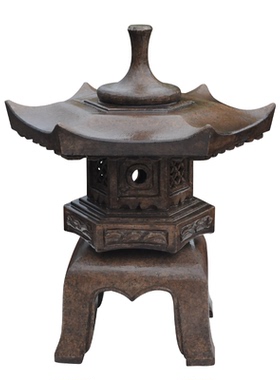 仿古石灯笼日式园林六角雪见