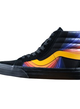 VANS老万sk8-hi高帮彩虹个性板鞋