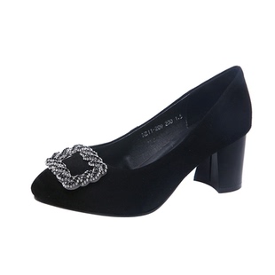 2025秋冬新款瓢鞋高跟大码女鞋41-43大号单鞋40-42小码鞋子