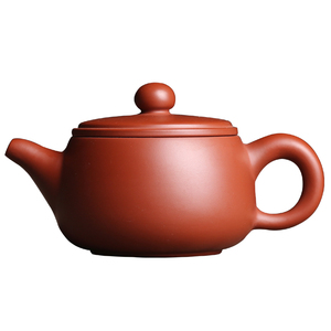 如合 原矿朱泥红色开口大潮州手拉壶手拉壶红罐功夫茶壶 章林浩