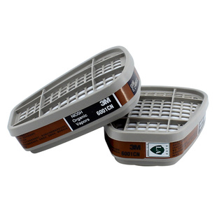 3M6001cn活性炭滤毒盒有机气体过滤器碳心防毒面具专用