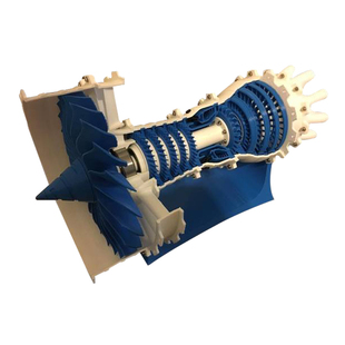 3D打印图纸飞机喷气式发动机引擎大型喷气式涡喷发动机拼装模型