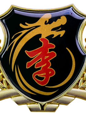 百家姓车载尾标个性车身贴
