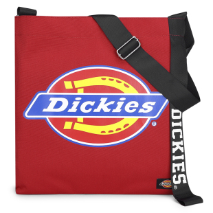 帝客dickies帆布单肩包男女大中学生上课书包大LOGO斜跨化缘包黑