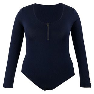 性感大码暗扣连体衣紧身衣纯色基础款Casual Bodysuit Plus Size