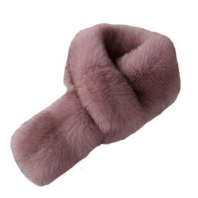 名媛风气质款狐狸毛双面皮草围巾