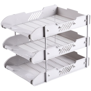 文件架文件框栏收纳架办公用品大全文件置物架书架桌面档案筐整理书立多功能办公室桌上资料架子文件夹收纳盒