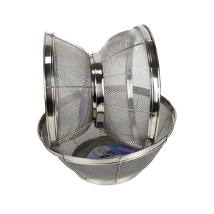 厨房洗菜篮子不锈钢洗菜盆网篮圆形水果篮果盘沥水盆淘米箩洗米筛