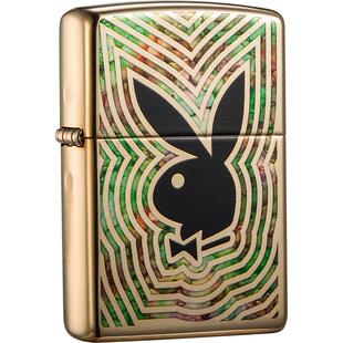ZIPPO官方旗舰店之宝花花公子玻璃天窗防风煤油打火机生日礼物