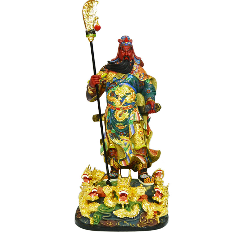 公关神像武圣伽蓝寺庙五龙木雕