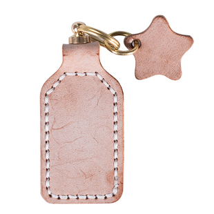 兰泽DIY材料包 复古雾蜡皮流星许愿瓶钥匙扣  真皮挂件 自己动手