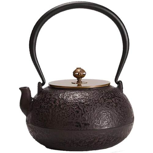 龟寿堂 三鹤铁壶 普洱煮茶壶日本南部生铁壶煮水烧水茶壶功夫茶具