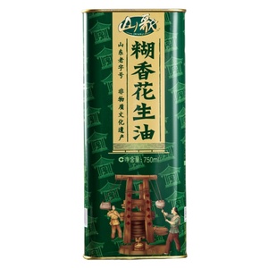 非物质文化遗产，山东老字号 山歌 糊香工艺花生油750ml