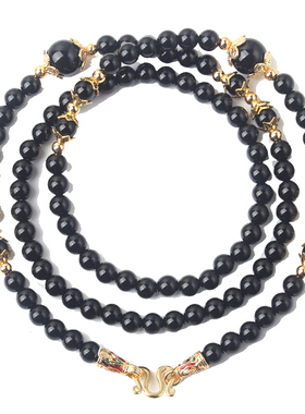 佛珠佛牌链弹幕玛瑙圆珠款男女款