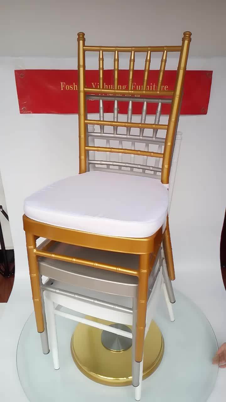 Discount Price Aluminum Wholesale Metal Event Wedding Tiffany Chair